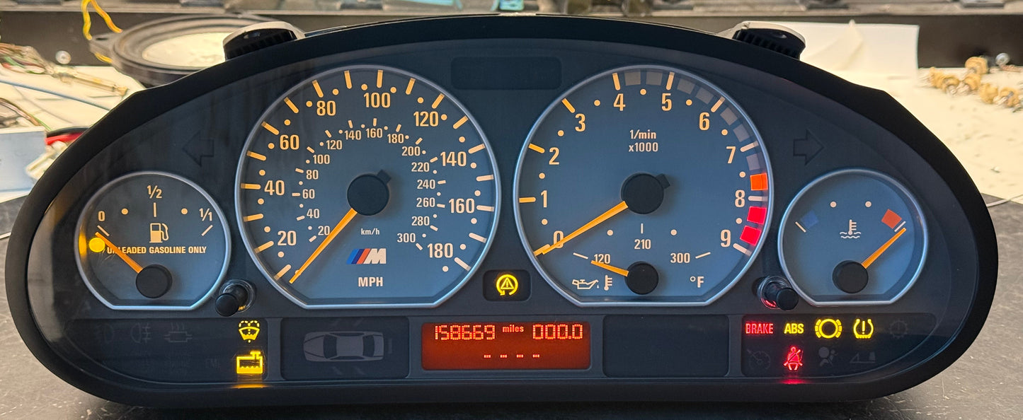 BMW Instrument Cluster Repair, and Restoration Service E46 M3 330Ci