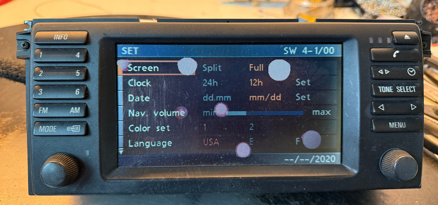BMW WideScreen Navigation 16:9 Repair Service E38 E39 E53 M5