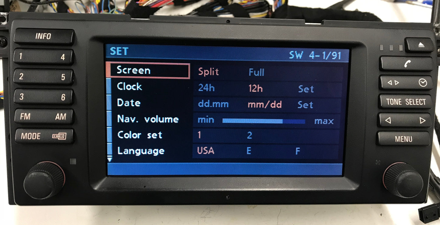BMW WideScreen Navigation 16:9 Repair Service E38 E39 E53 M5