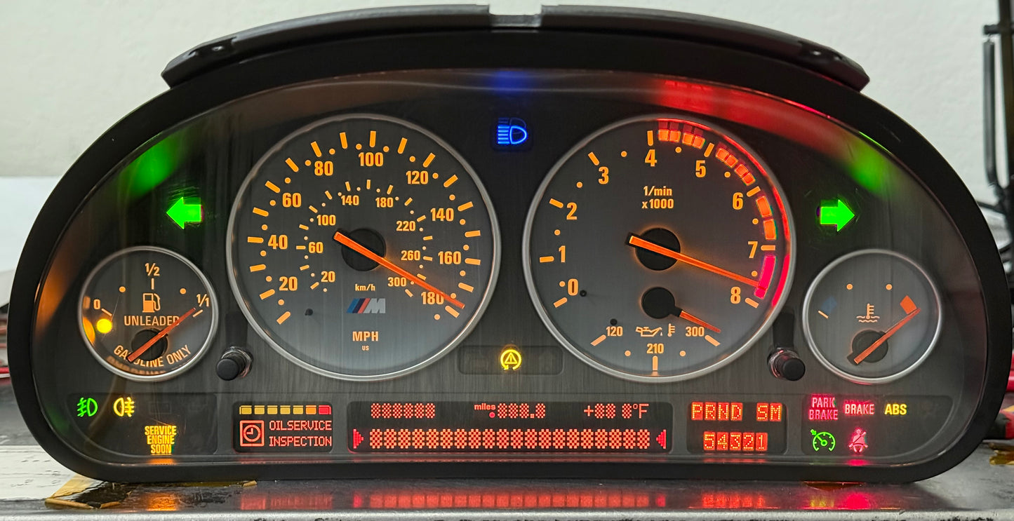 BMW Instrument Cluster Repair, and Restoration Service E39 M5 E53 X5 4.6is