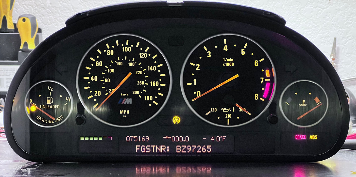 BMW Instrument Cluster Repair, and Restoration Service E39 M5 E53 X5 4.6is
